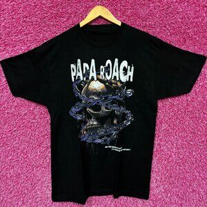 Papa Roach Rock Nu Metal Distressed Tshirt size Large